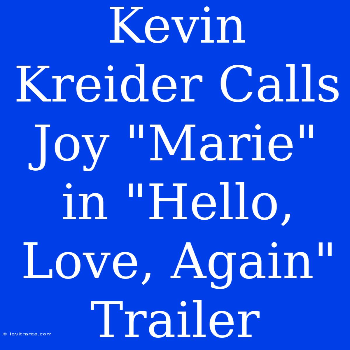 Kevin Kreider Calls Joy 