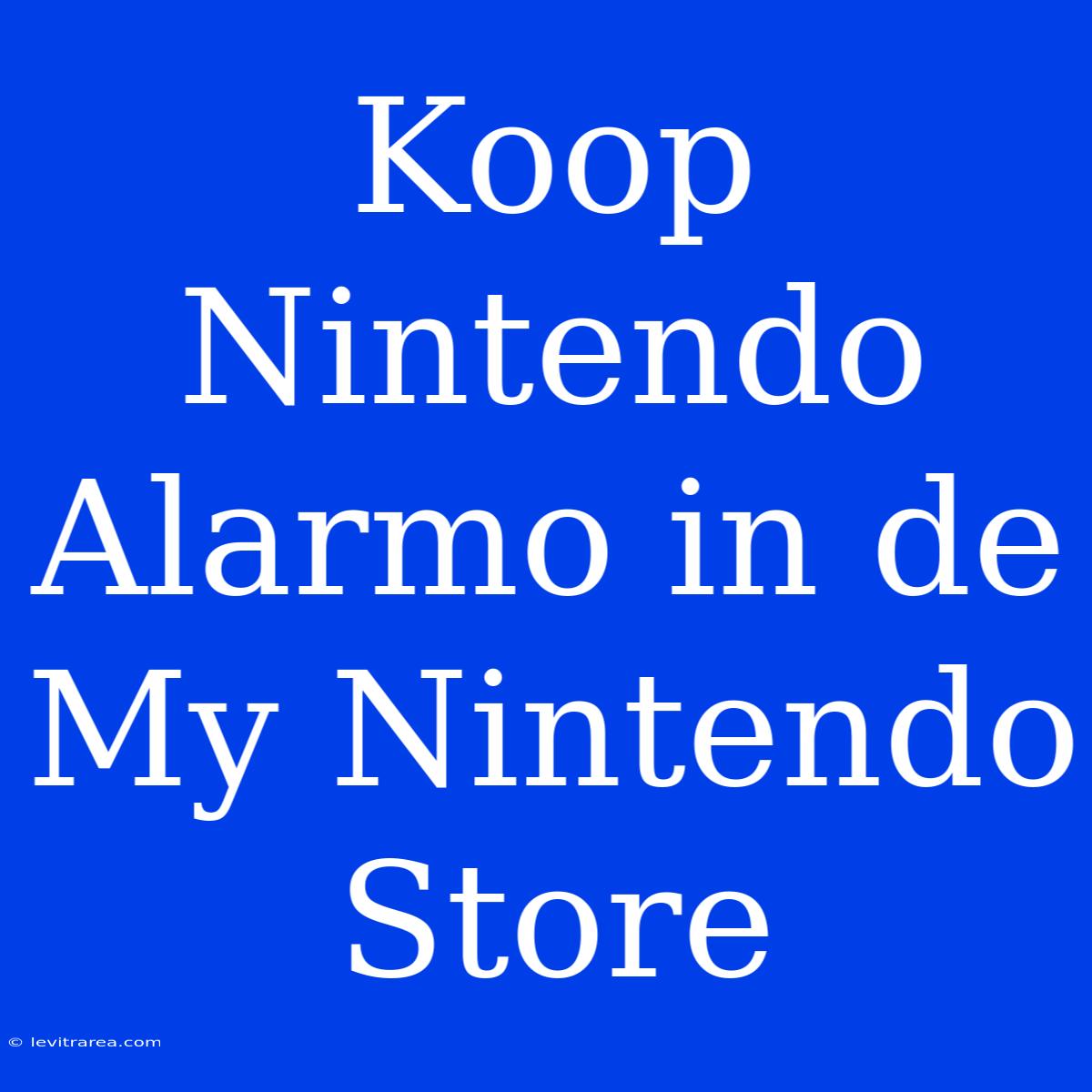 Koop Nintendo Alarmo In De My Nintendo Store