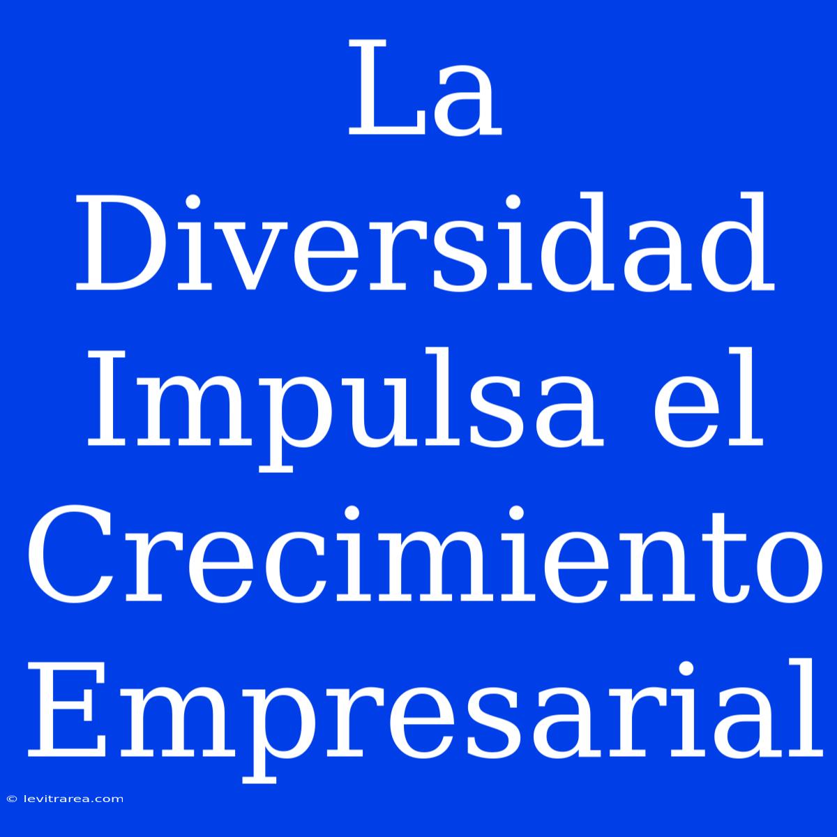 La Diversidad Impulsa El Crecimiento Empresarial