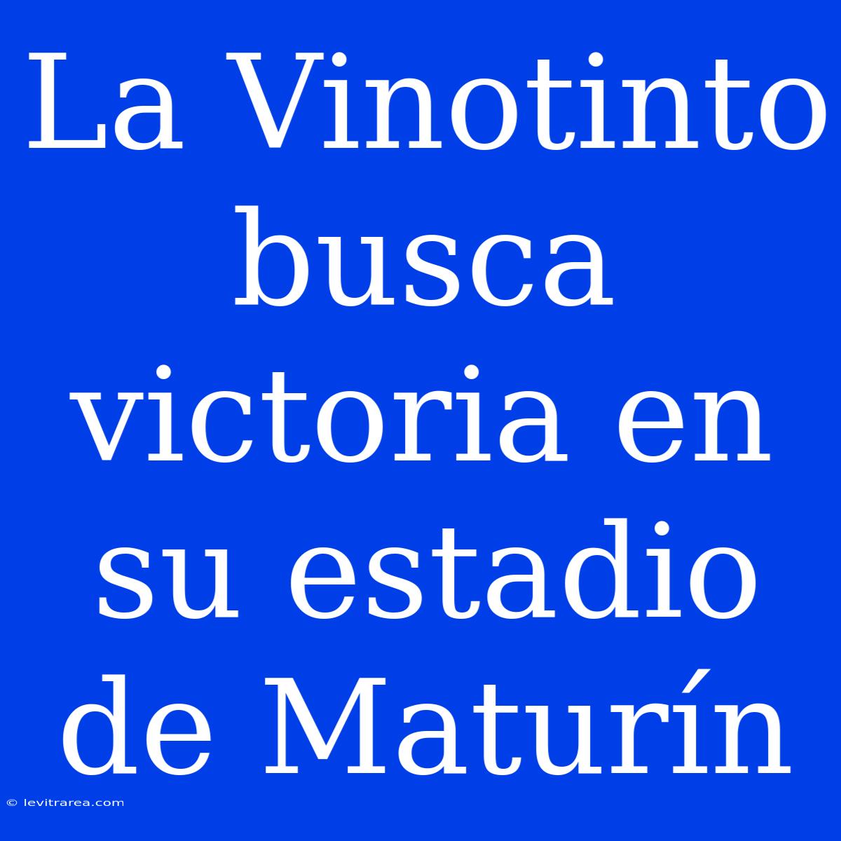 La Vinotinto Busca Victoria En Su Estadio De Maturín