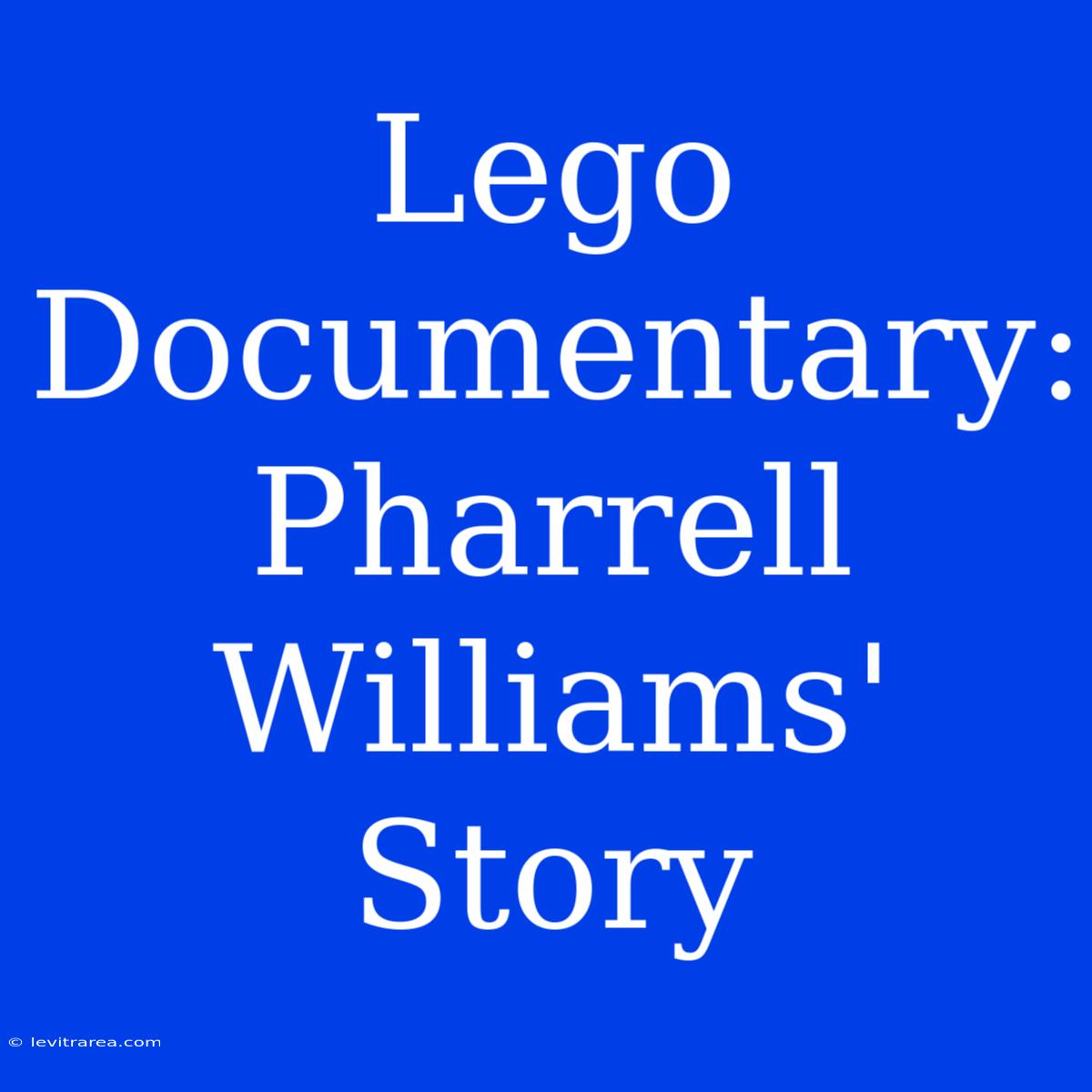 Lego Documentary: Pharrell Williams' Story