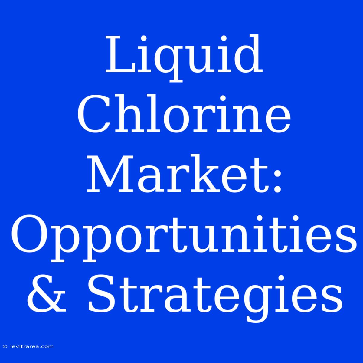 Liquid Chlorine Market: Opportunities & Strategies 