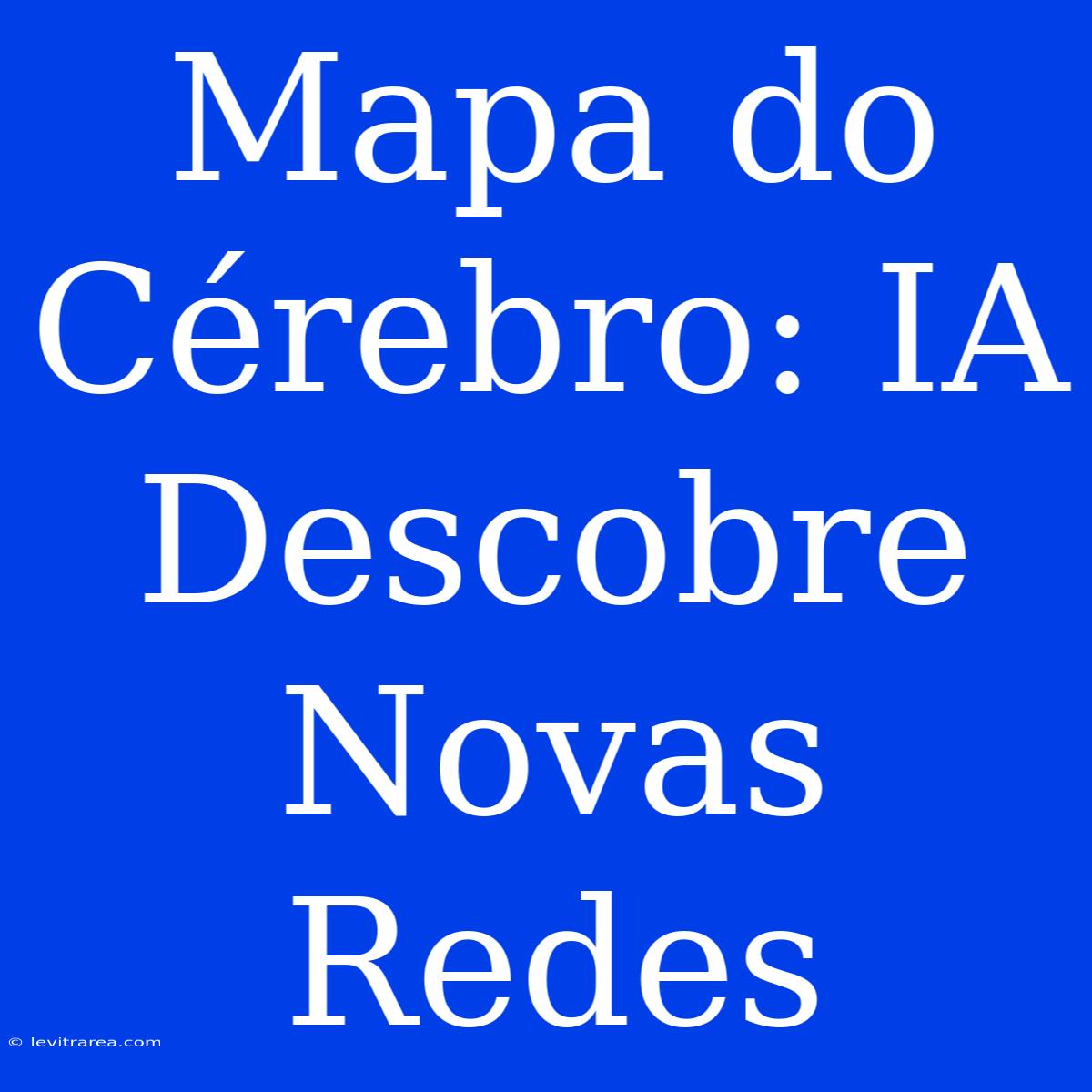 Mapa Do Cérebro: IA Descobre Novas Redes