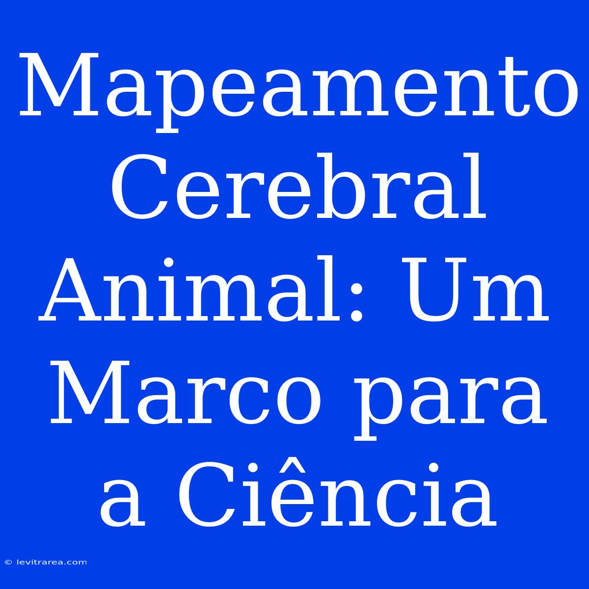 Mapeamento Cerebral Animal: Um Marco Para A Ciência