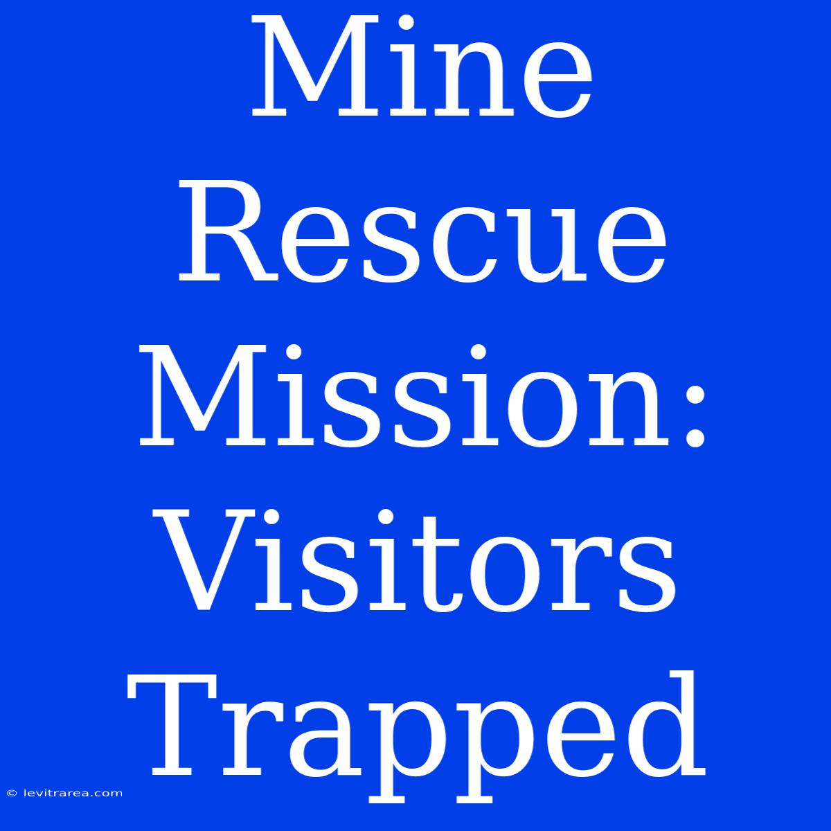 Mine Rescue Mission: Visitors Trapped