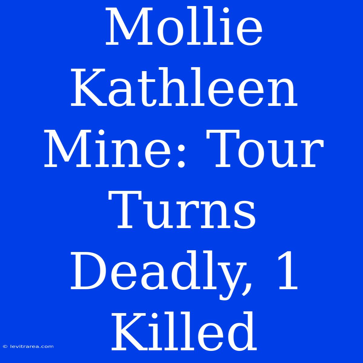 Mollie Kathleen Mine: Tour Turns Deadly, 1 Killed