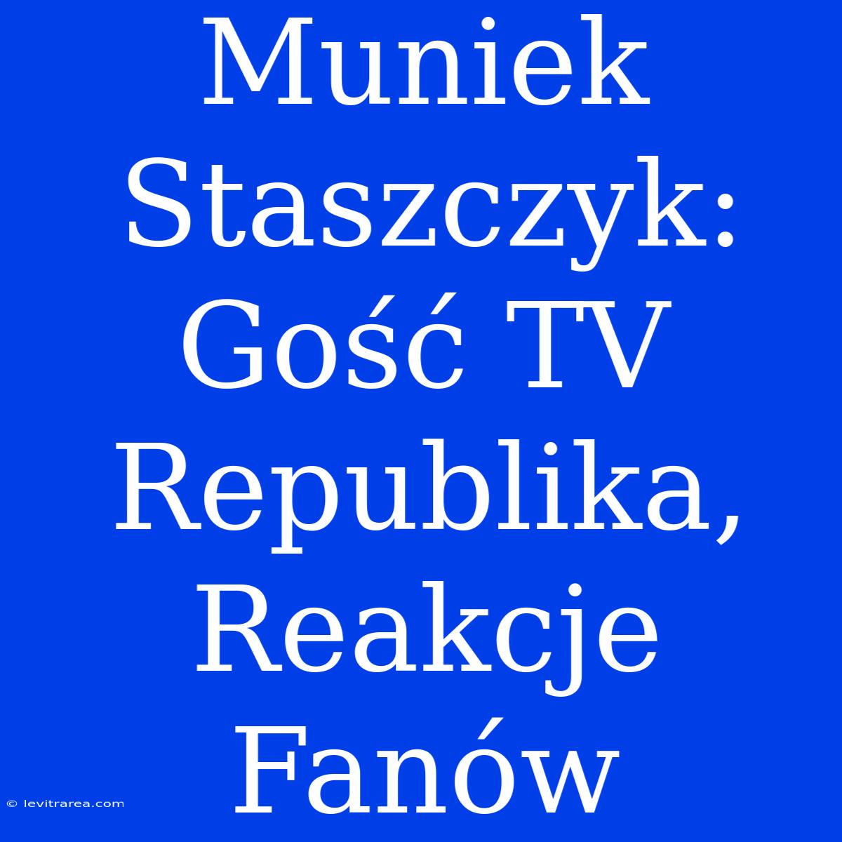 Muniek Staszczyk: Gość TV Republika, Reakcje Fanów 