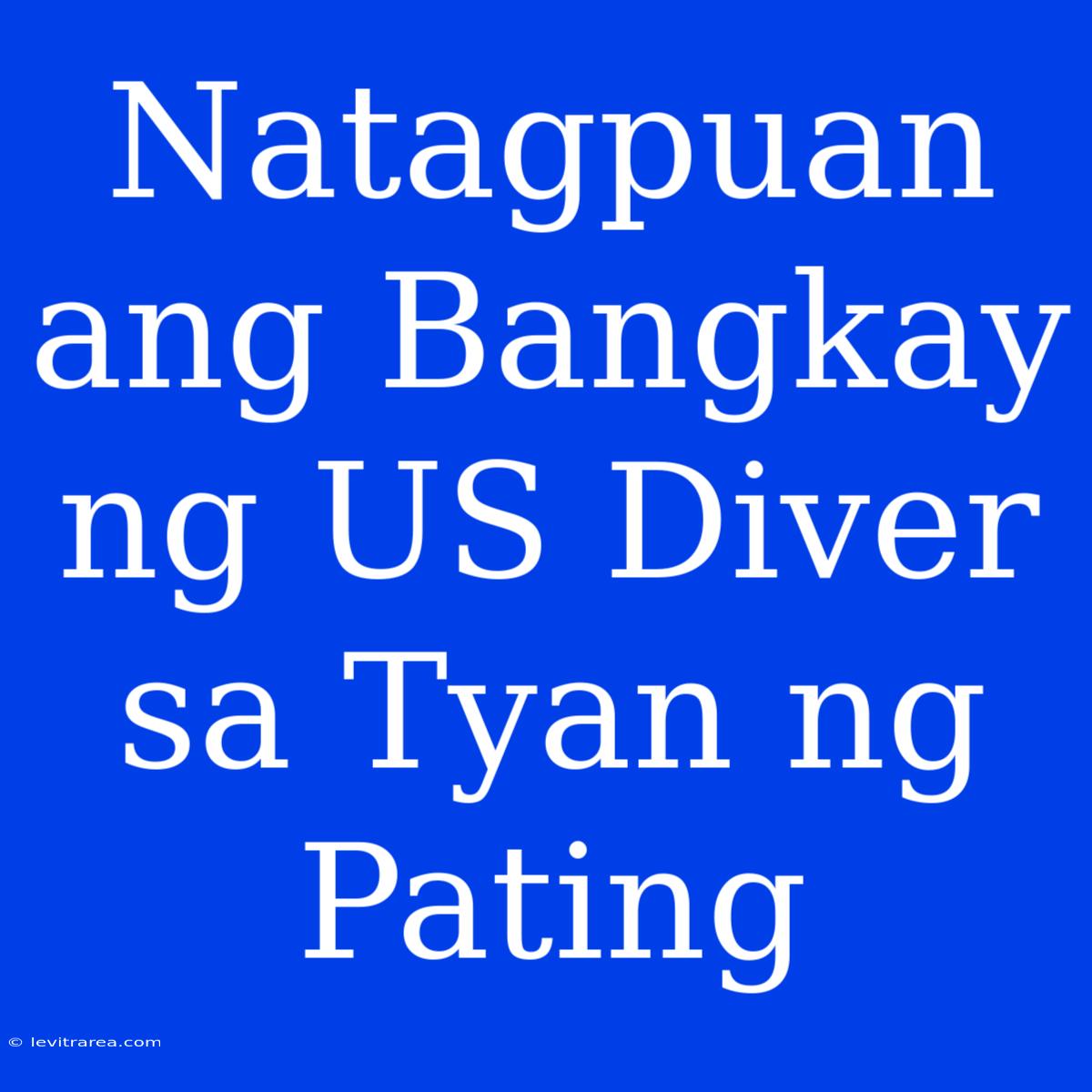 Natagpuan Ang Bangkay Ng US Diver Sa Tyan Ng Pating