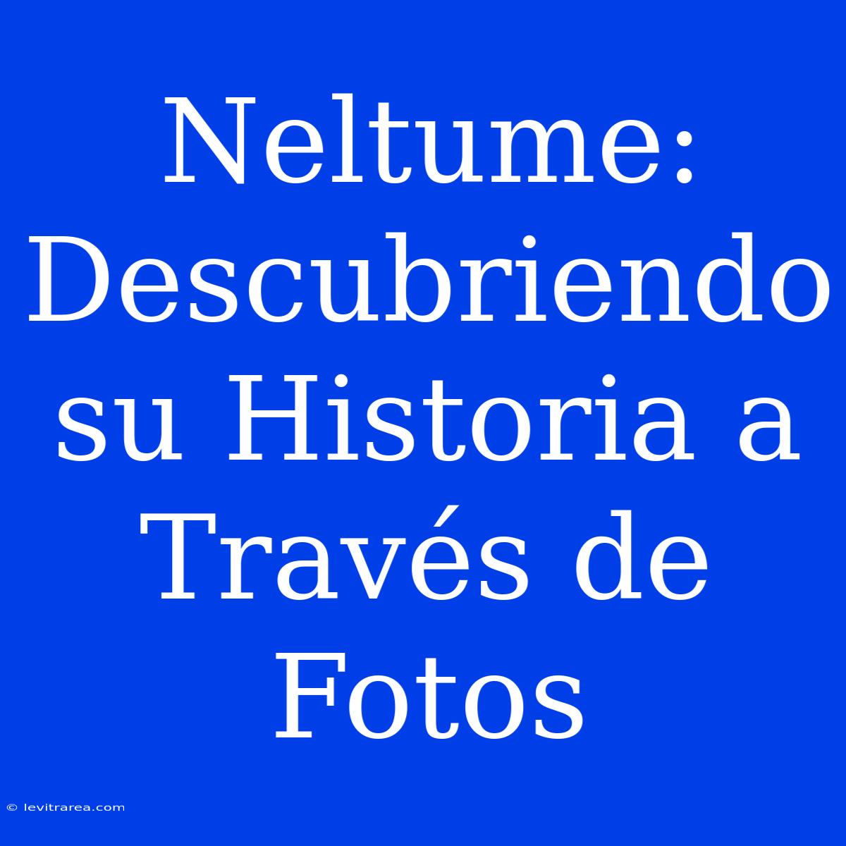 Neltume: Descubriendo Su Historia A Través De Fotos