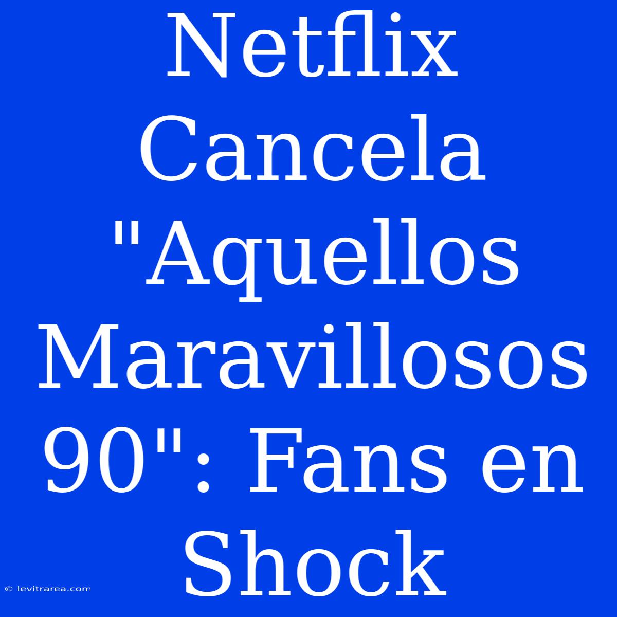 Netflix Cancela 