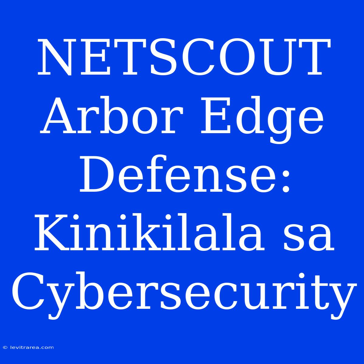 NETSCOUT Arbor Edge Defense: Kinikilala Sa Cybersecurity