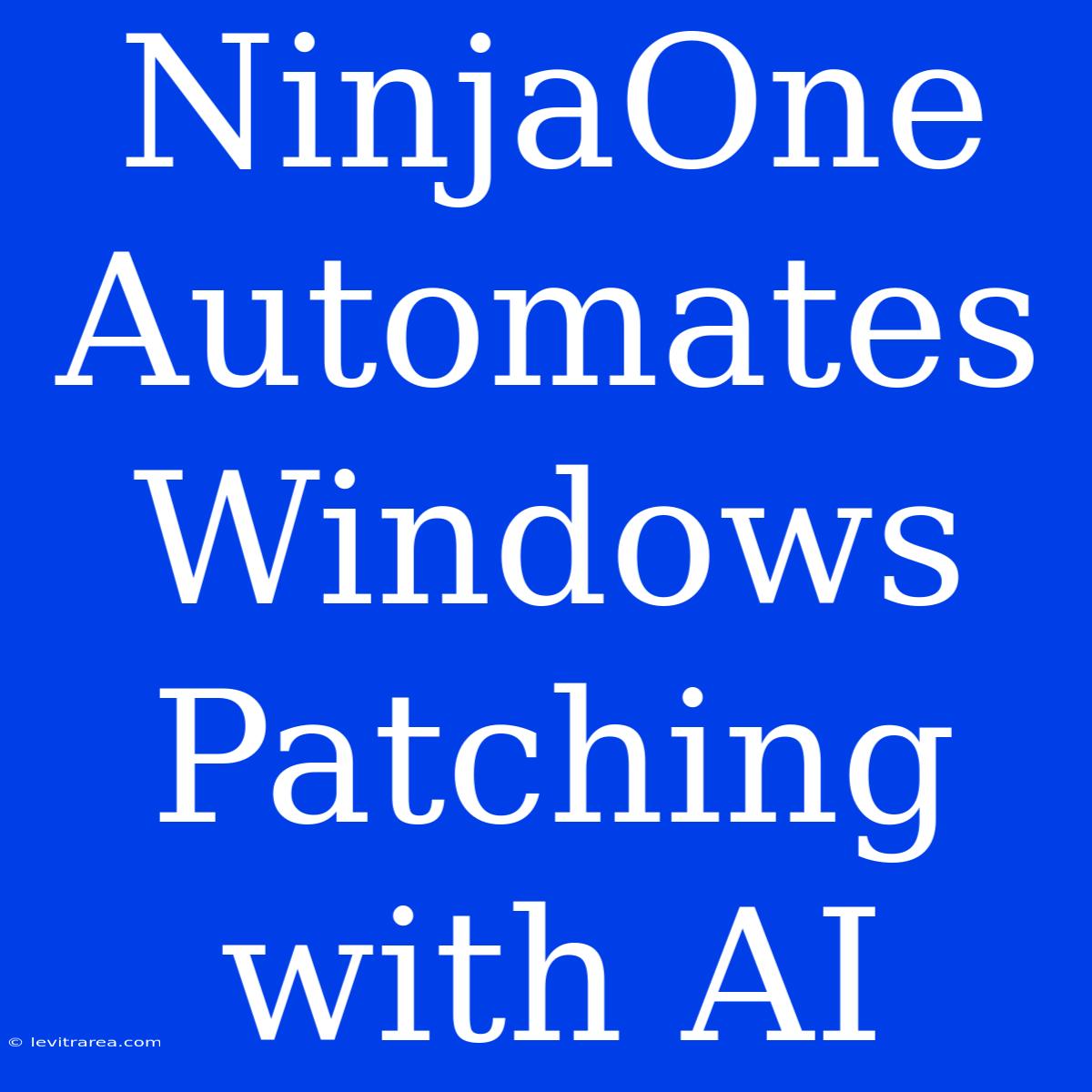 NinjaOne Automates Windows Patching With AI