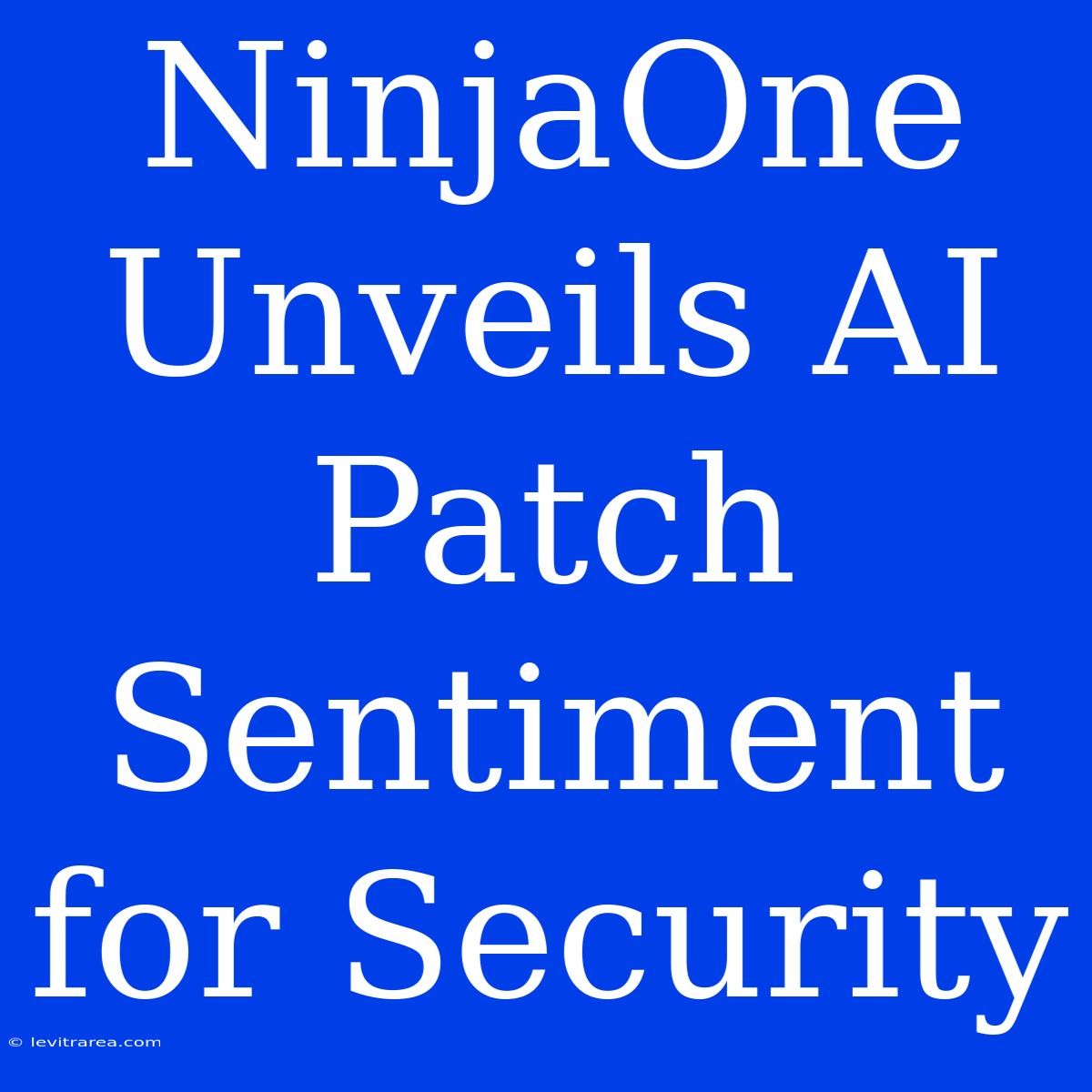 NinjaOne Unveils AI Patch Sentiment For Security