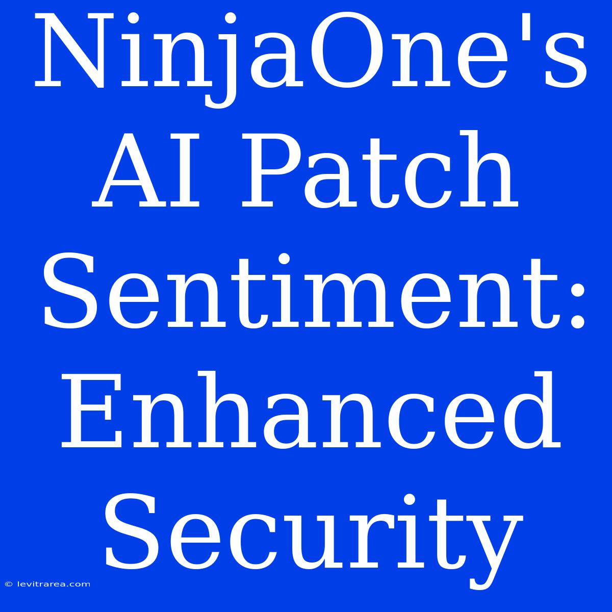 NinjaOne's AI Patch Sentiment: Enhanced Security