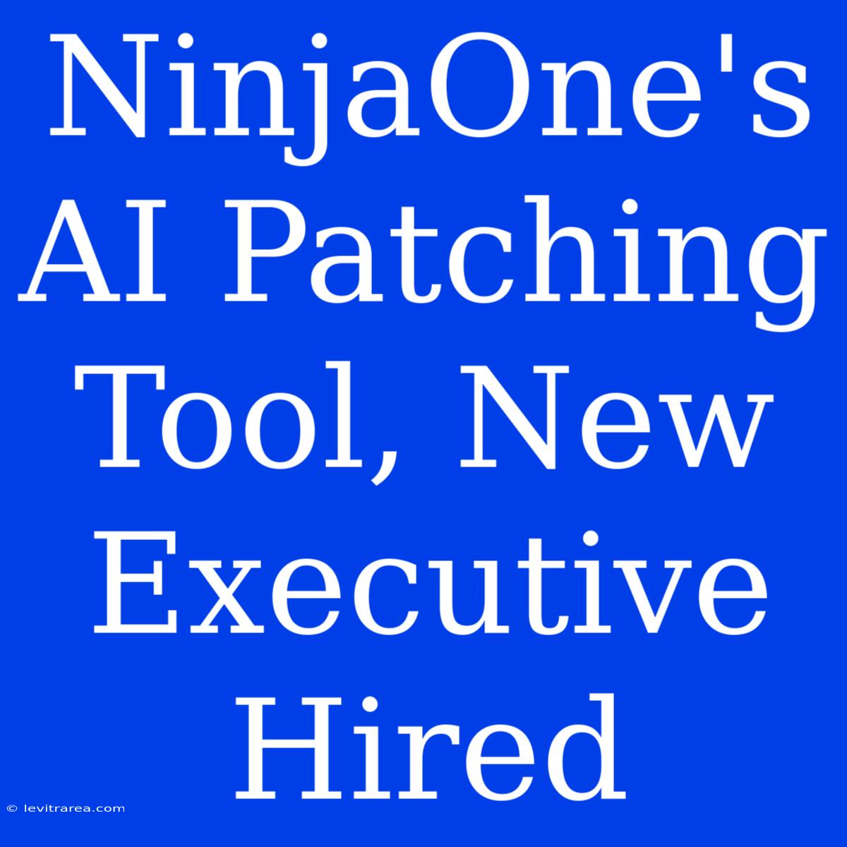 NinjaOne's AI Patching Tool, New Executive Hired