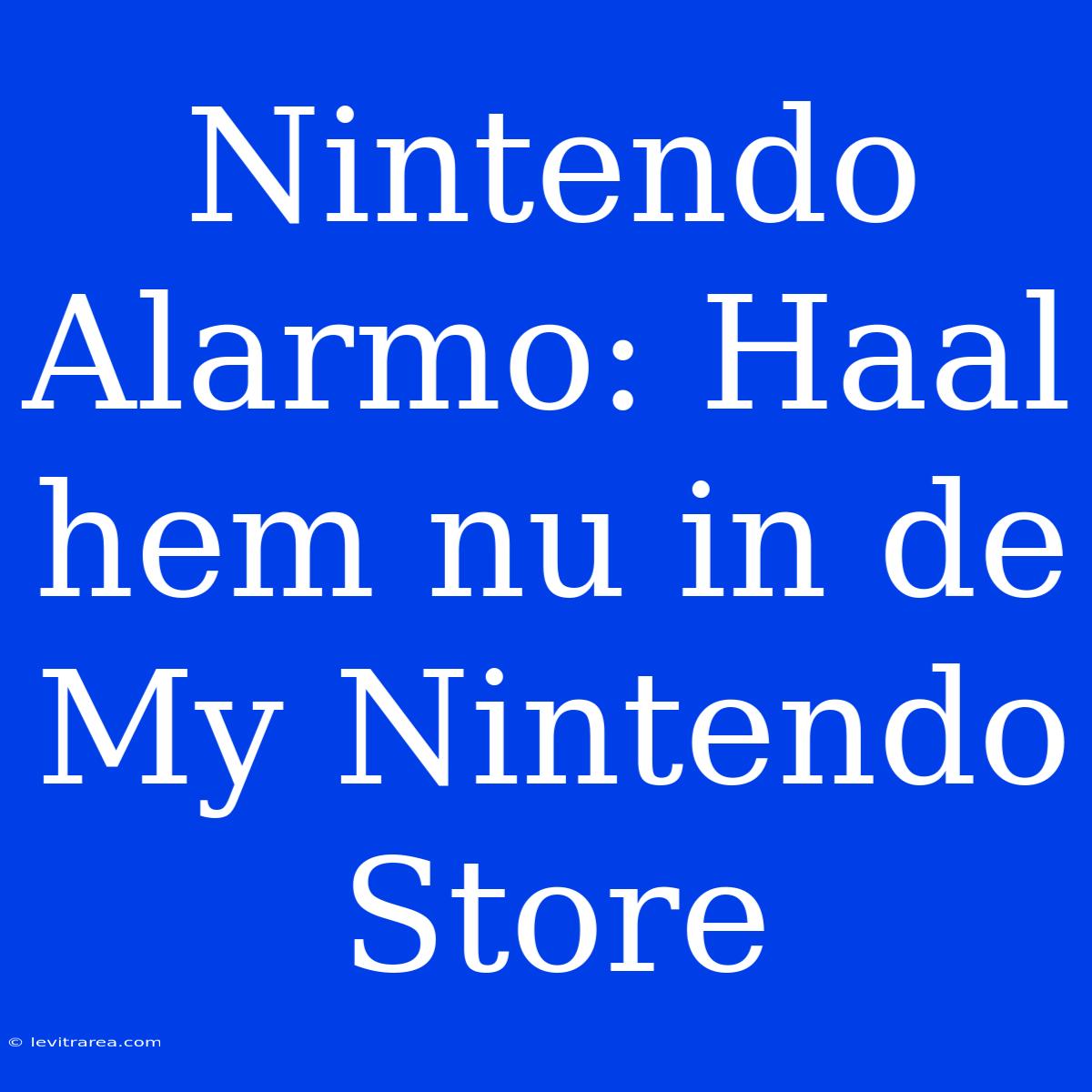 Nintendo Alarmo: Haal Hem Nu In De My Nintendo Store