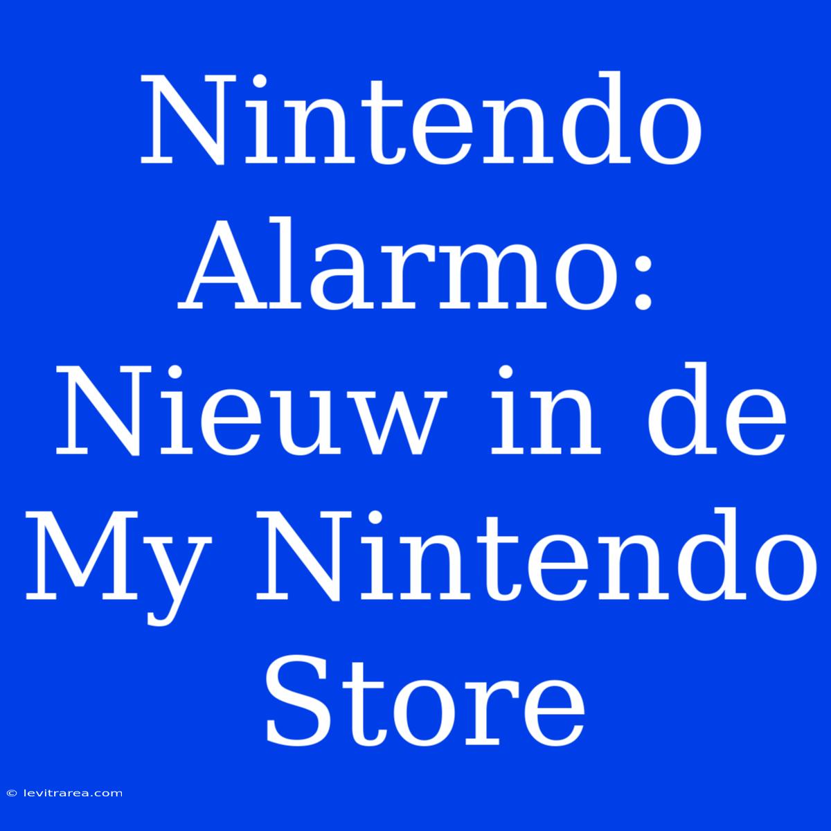 Nintendo Alarmo: Nieuw In De My Nintendo Store