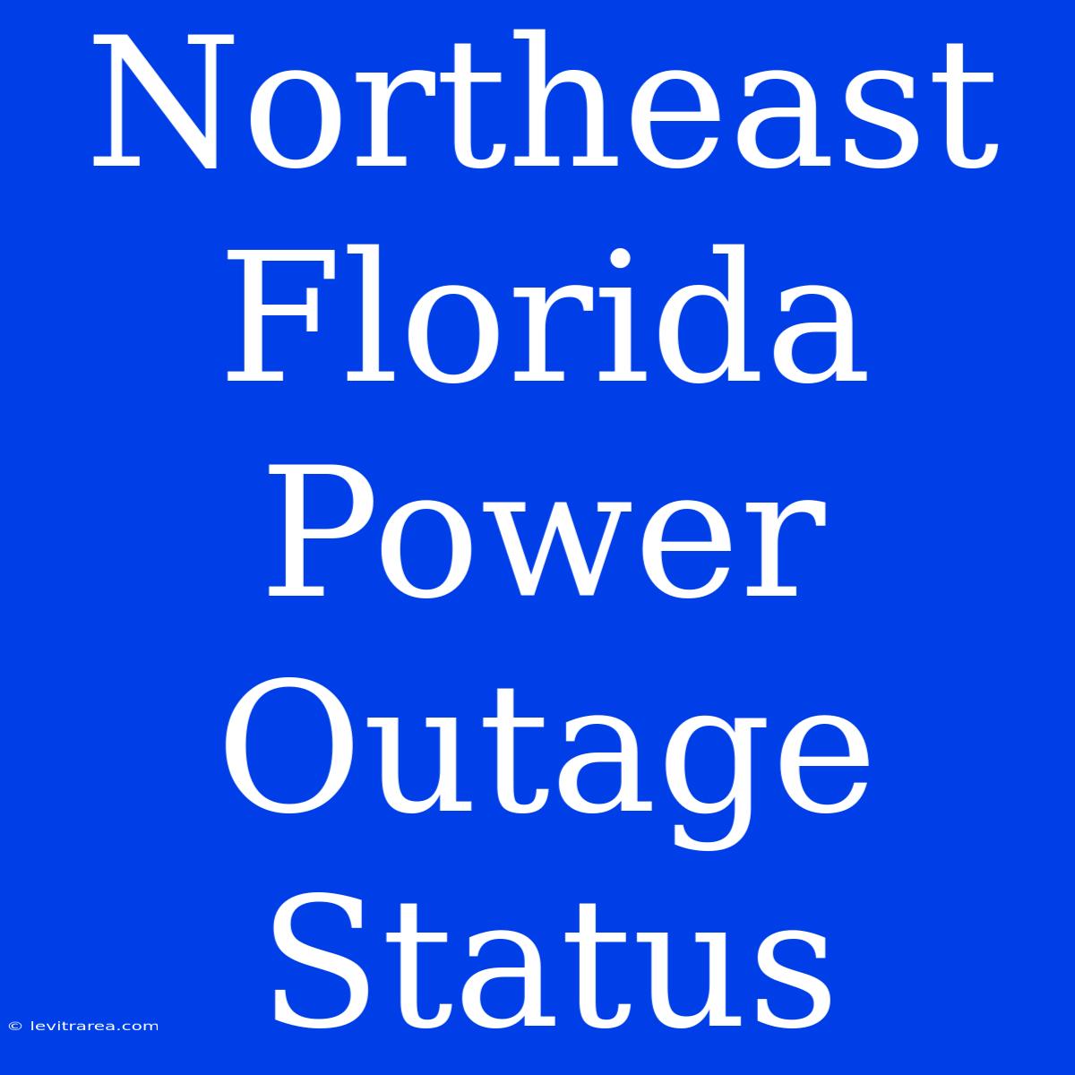 Northeast Florida Power Outage Status