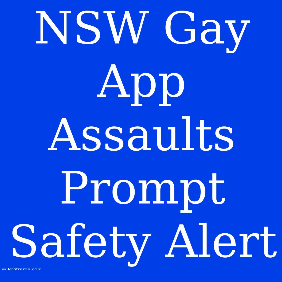 NSW Gay App Assaults Prompt Safety Alert