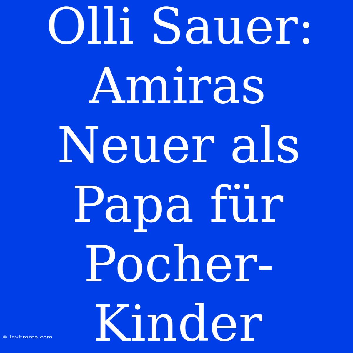 Olli Sauer: Amiras Neuer Als Papa Für Pocher-Kinder