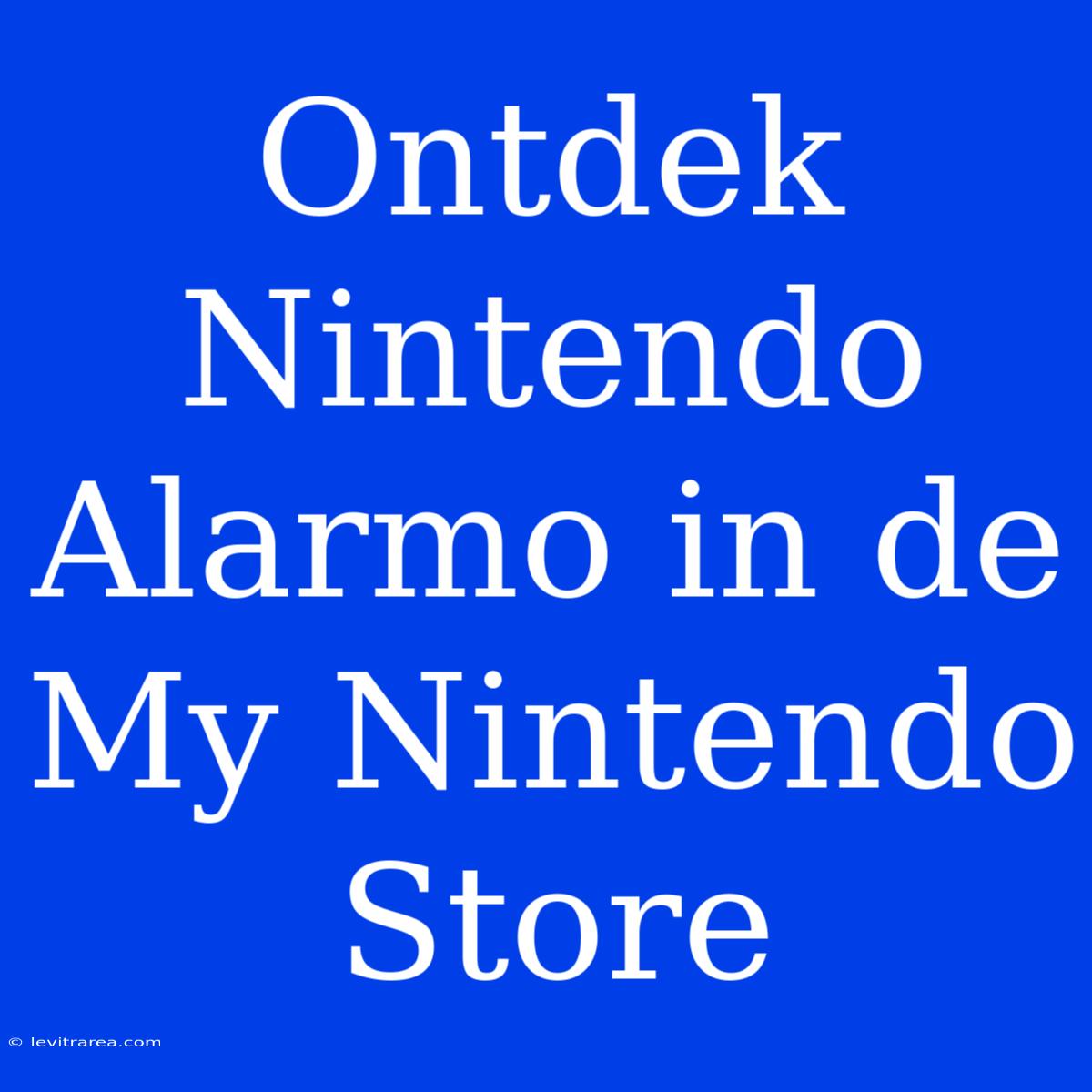 Ontdek Nintendo Alarmo In De My Nintendo Store