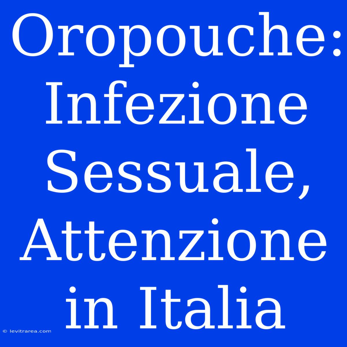 Oropouche: Infezione Sessuale, Attenzione In Italia