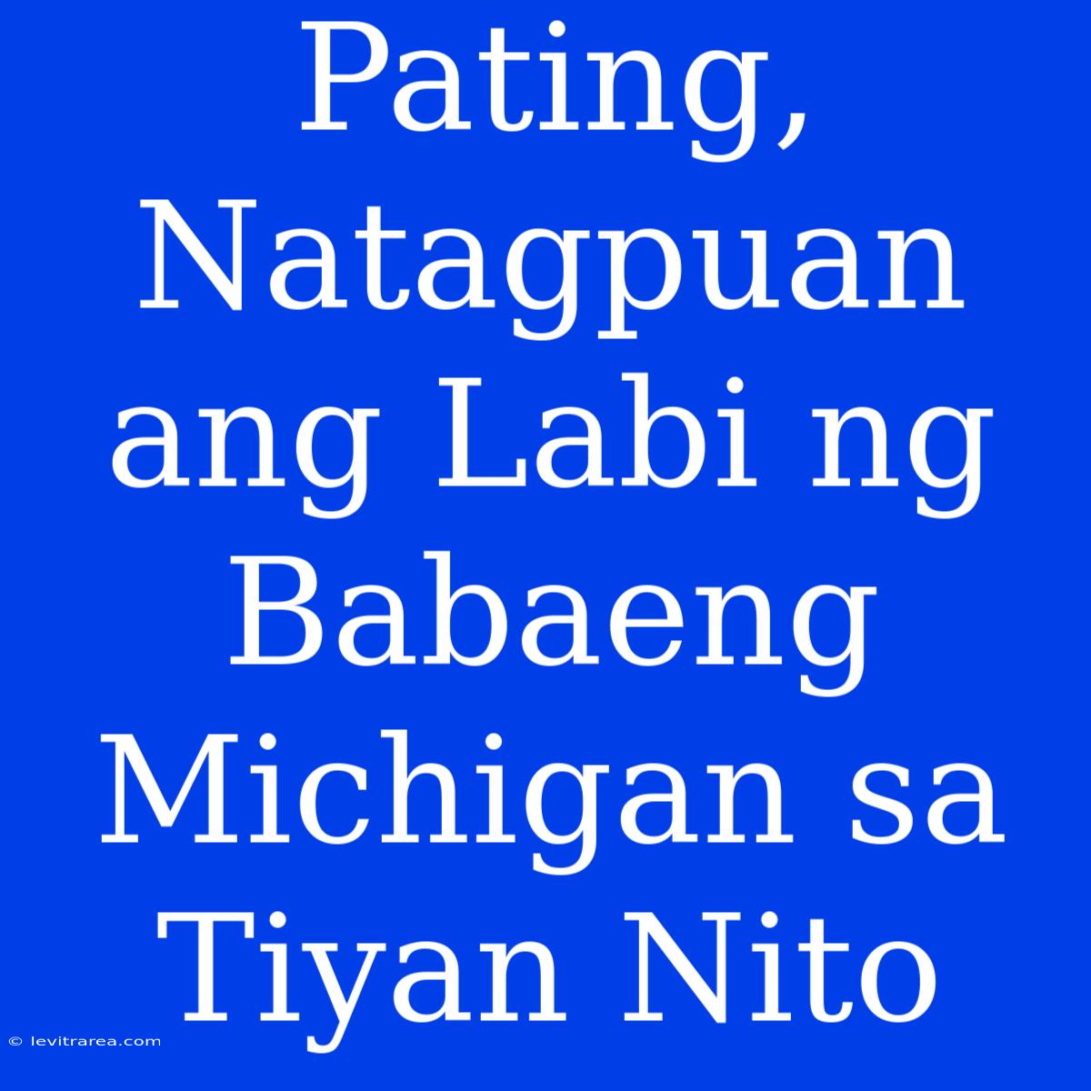 Pating, Natagpuan Ang Labi Ng Babaeng Michigan Sa Tiyan Nito