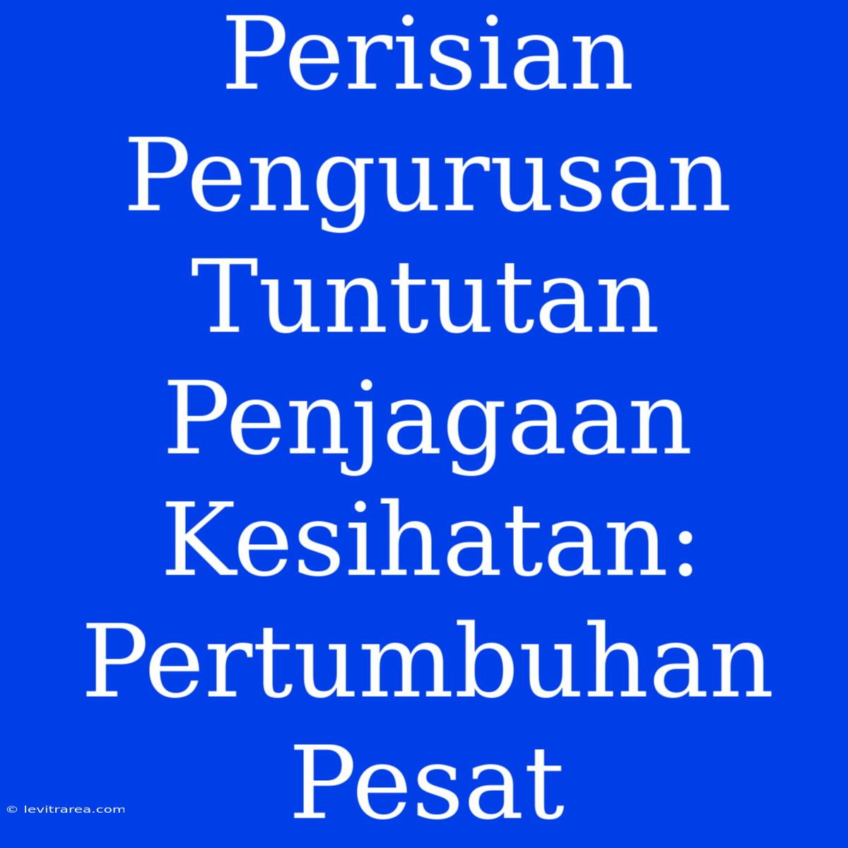 Perisian Pengurusan Tuntutan Penjagaan Kesihatan: Pertumbuhan Pesat