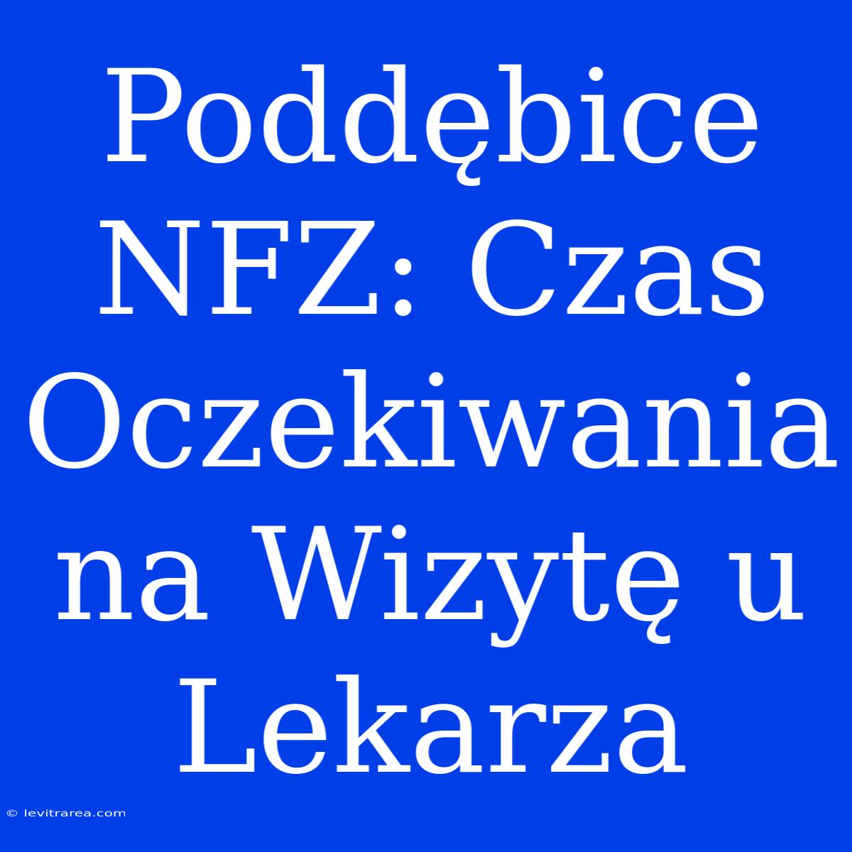 Poddębice NFZ: Czas Oczekiwania Na Wizytę U Lekarza