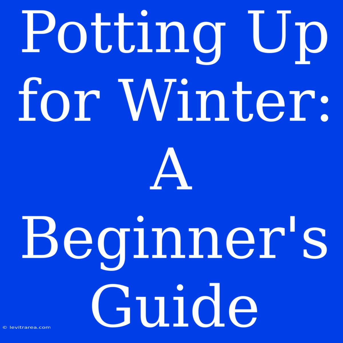 Potting Up For Winter: A Beginner's Guide 