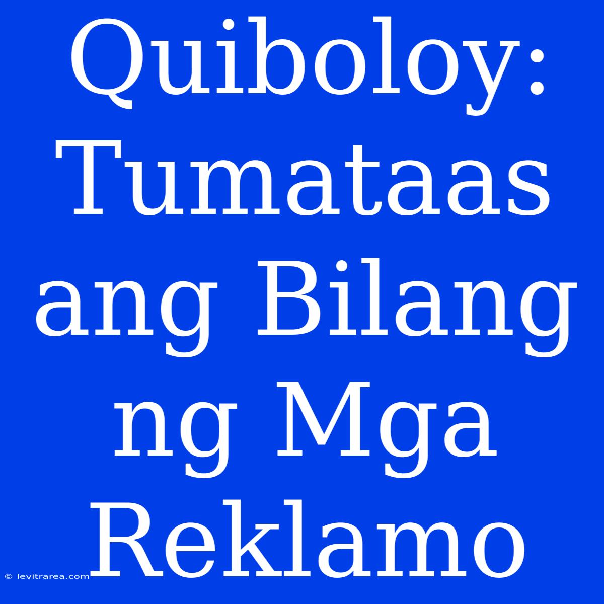 Quiboloy: Tumataas Ang Bilang Ng Mga Reklamo