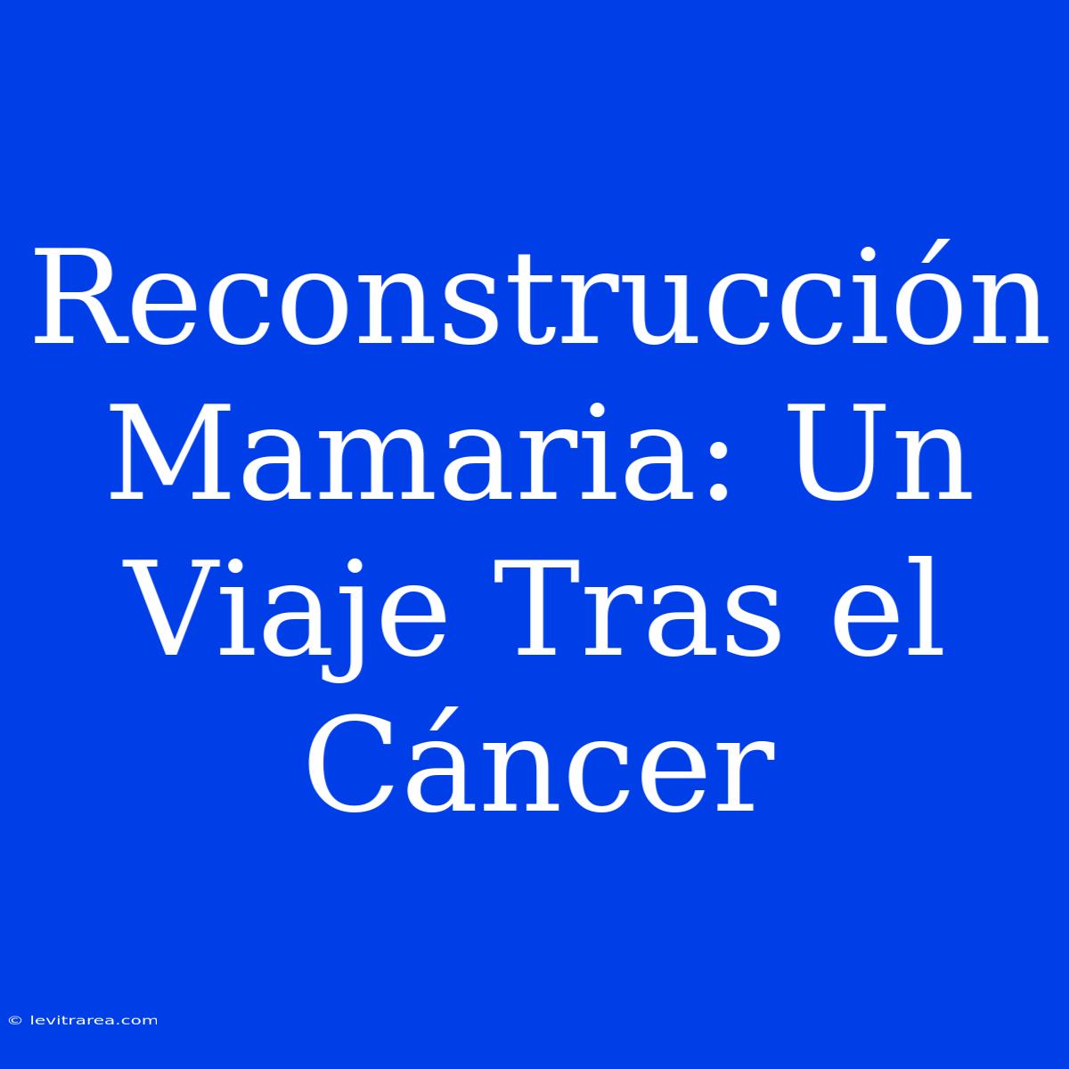 Reconstrucción Mamaria: Un Viaje Tras El Cáncer