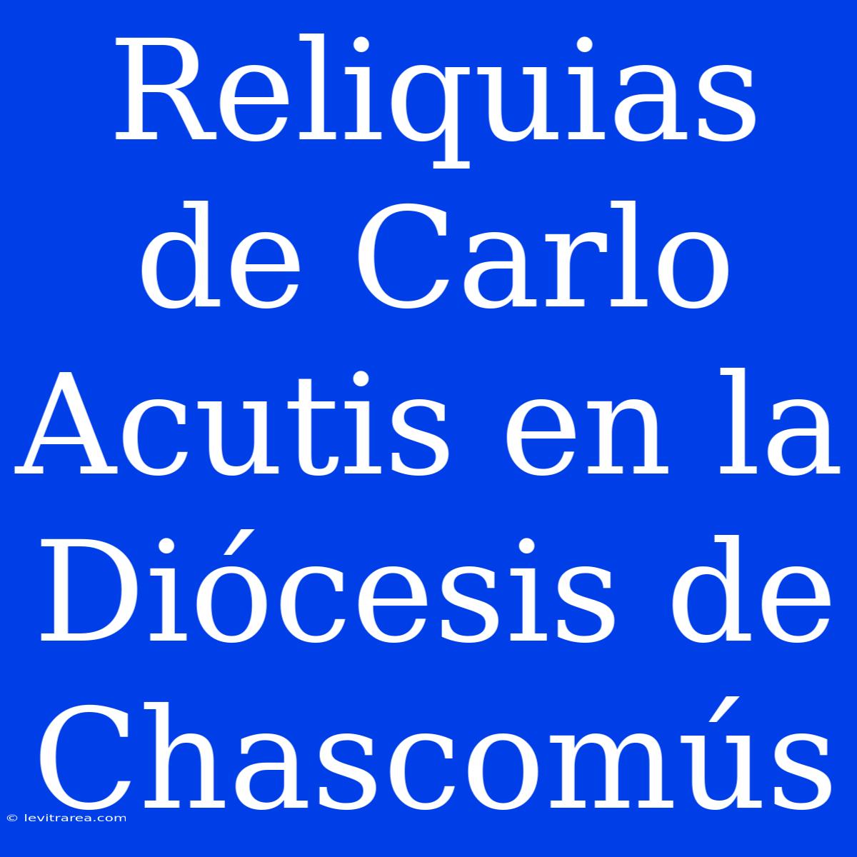 Reliquias De Carlo Acutis En La Diócesis De Chascomús