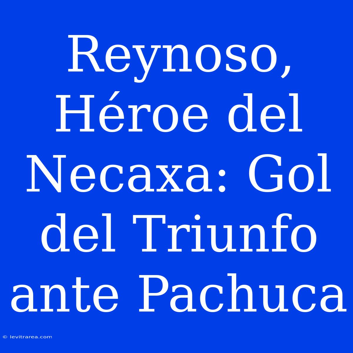 Reynoso, Héroe Del Necaxa: Gol Del Triunfo Ante Pachuca