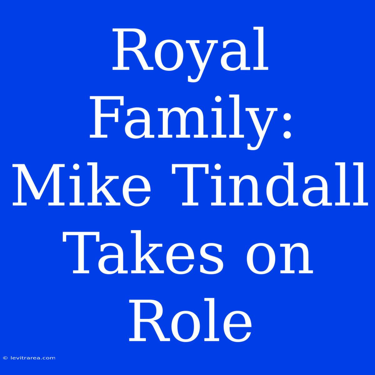 Royal Family: Mike Tindall Takes On Role 