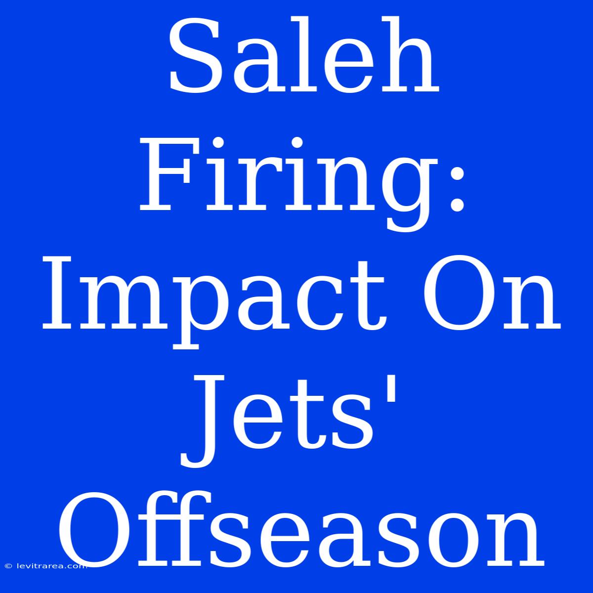 Saleh Firing: Impact On Jets' Offseason 