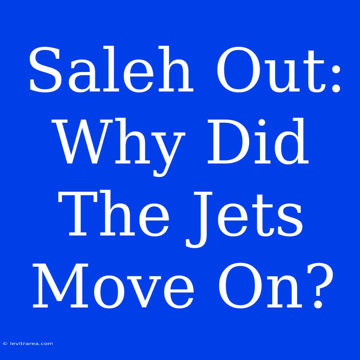 Saleh Out: Why Did The Jets Move On?