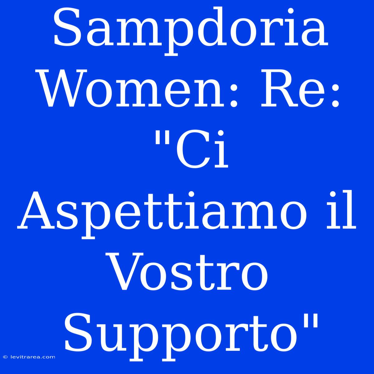 Sampdoria Women: Re: 