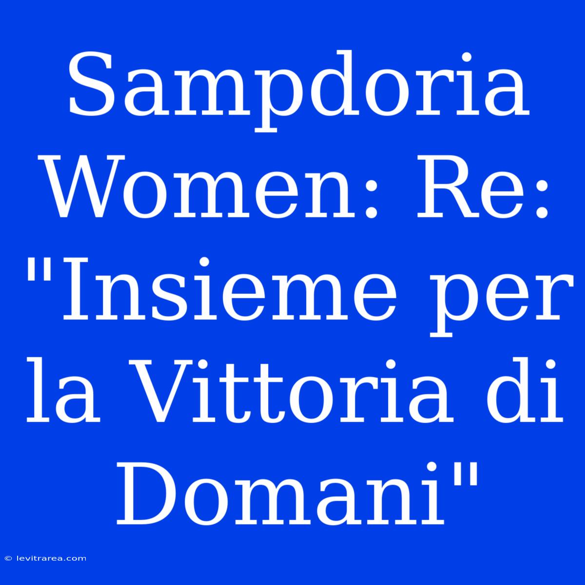 Sampdoria Women: Re: 