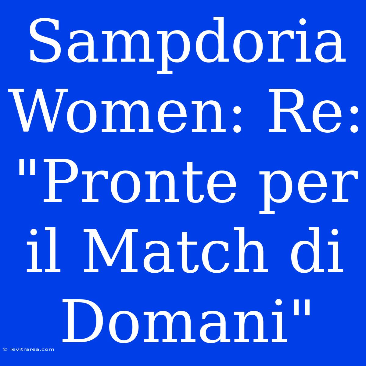 Sampdoria Women: Re: 