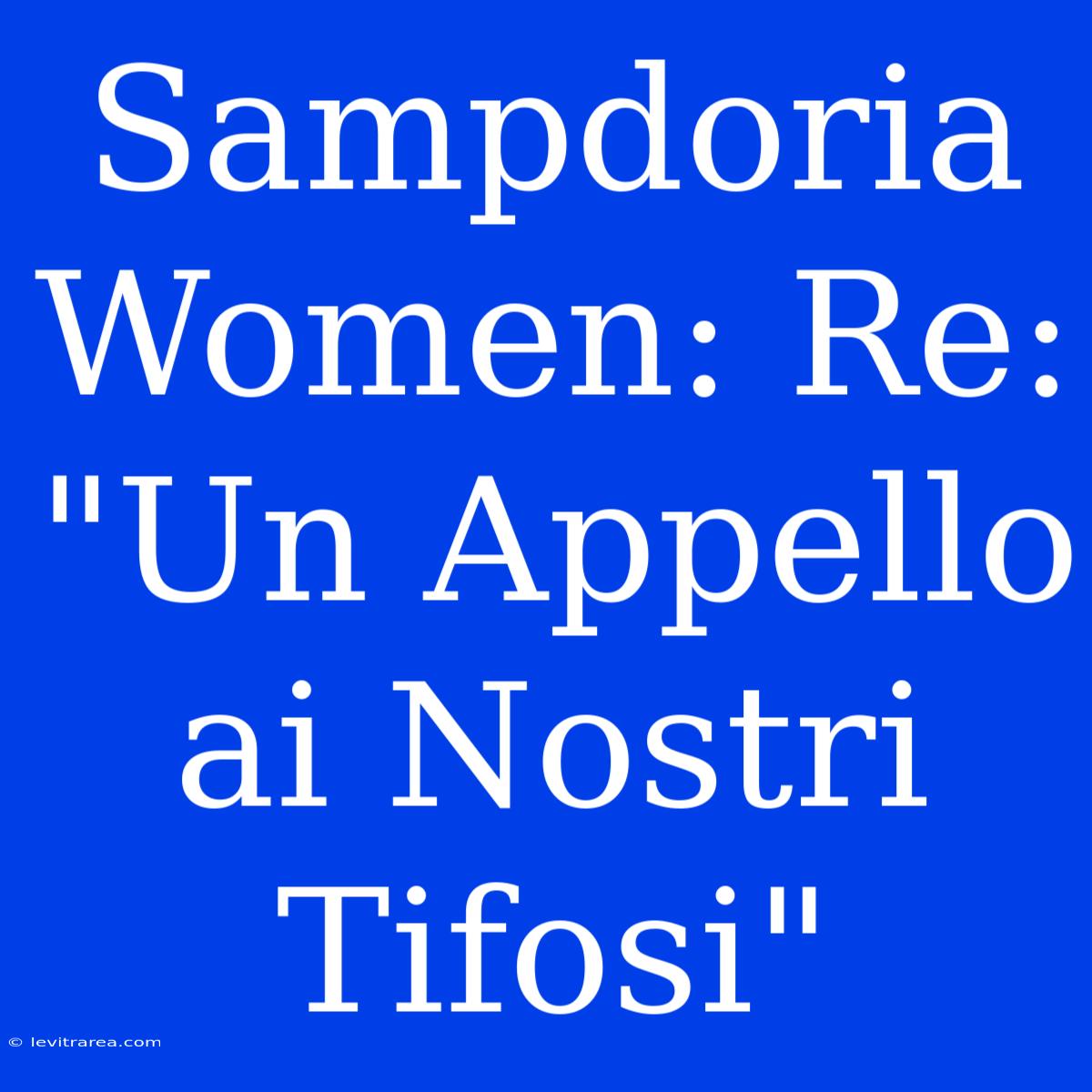 Sampdoria Women: Re: 