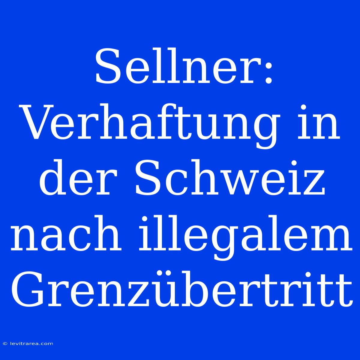 Sellner: Verhaftung In Der Schweiz Nach Illegalem Grenzübertritt