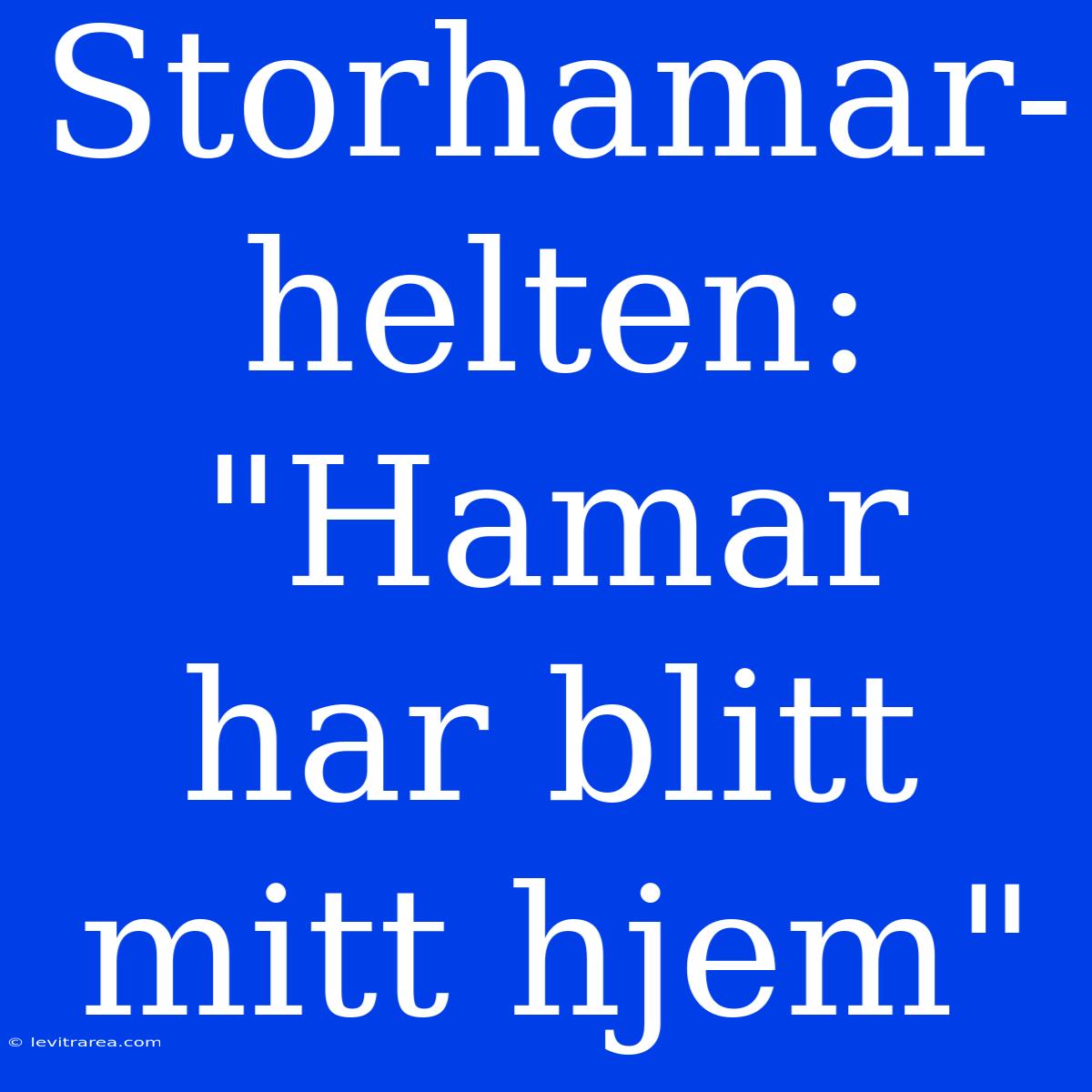 Storhamar-helten: 