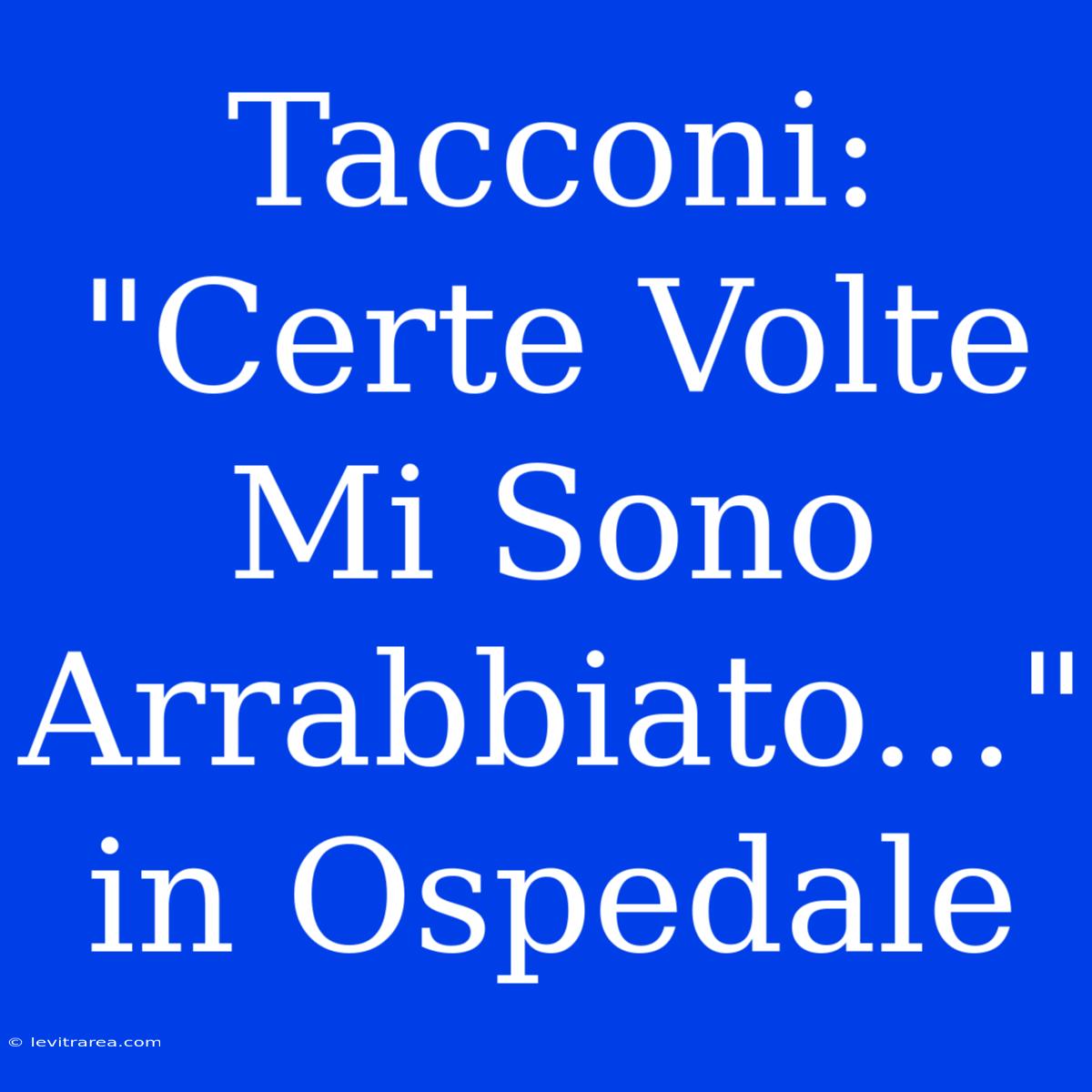 Tacconi: 