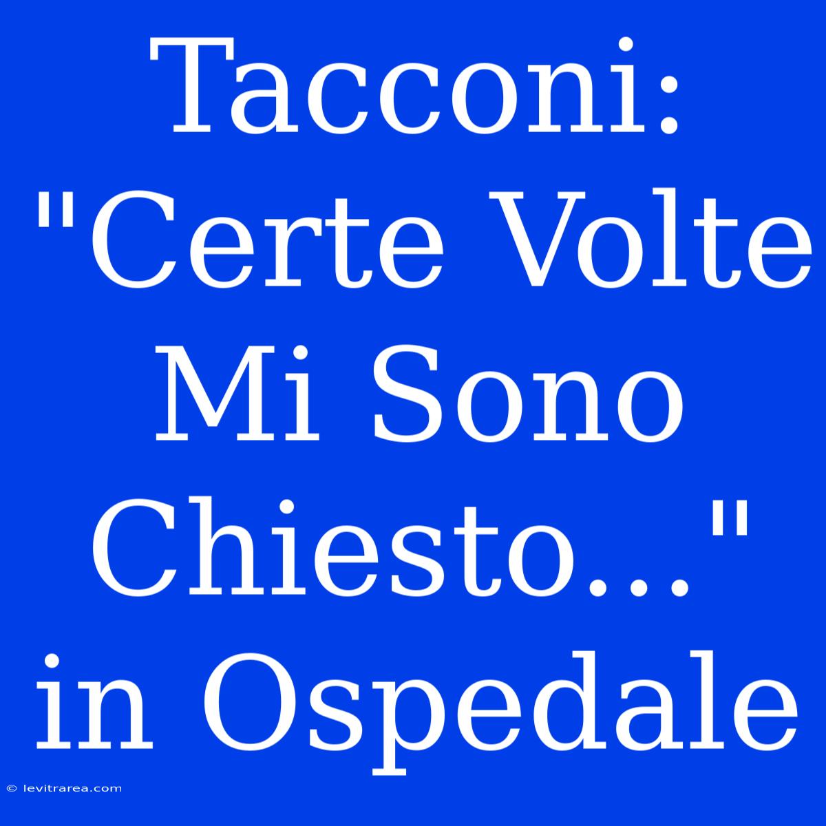 Tacconi: 