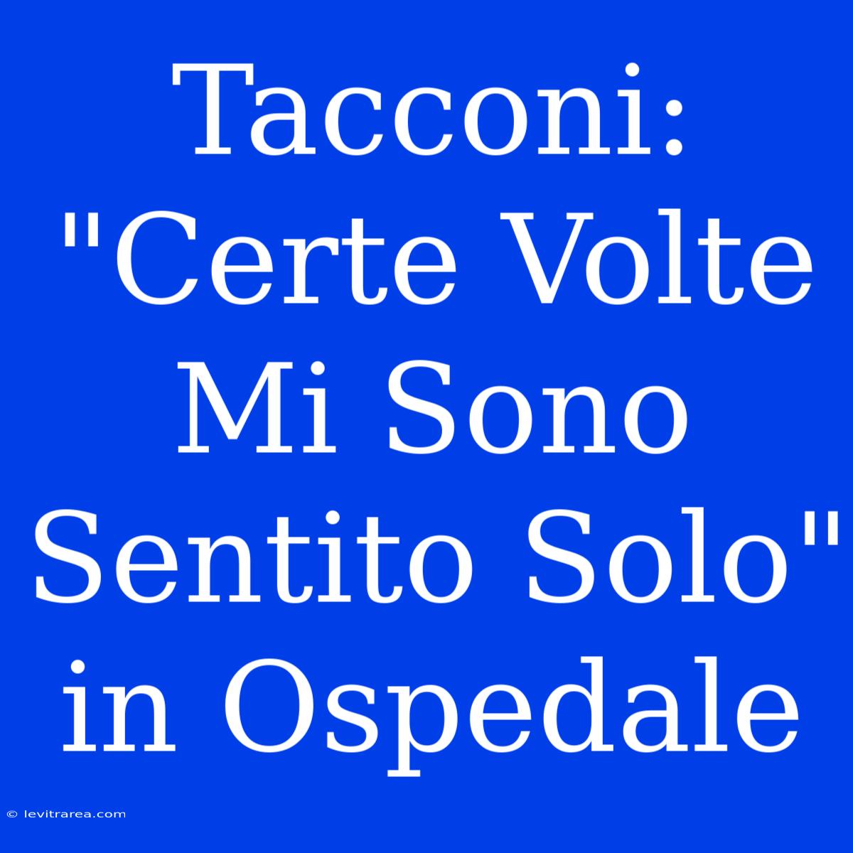 Tacconi: 