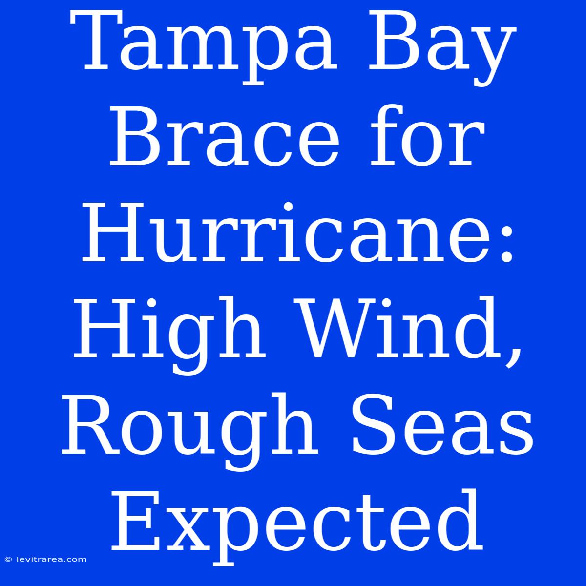 Tampa Bay Brace For Hurricane: High Wind, Rough Seas Expected