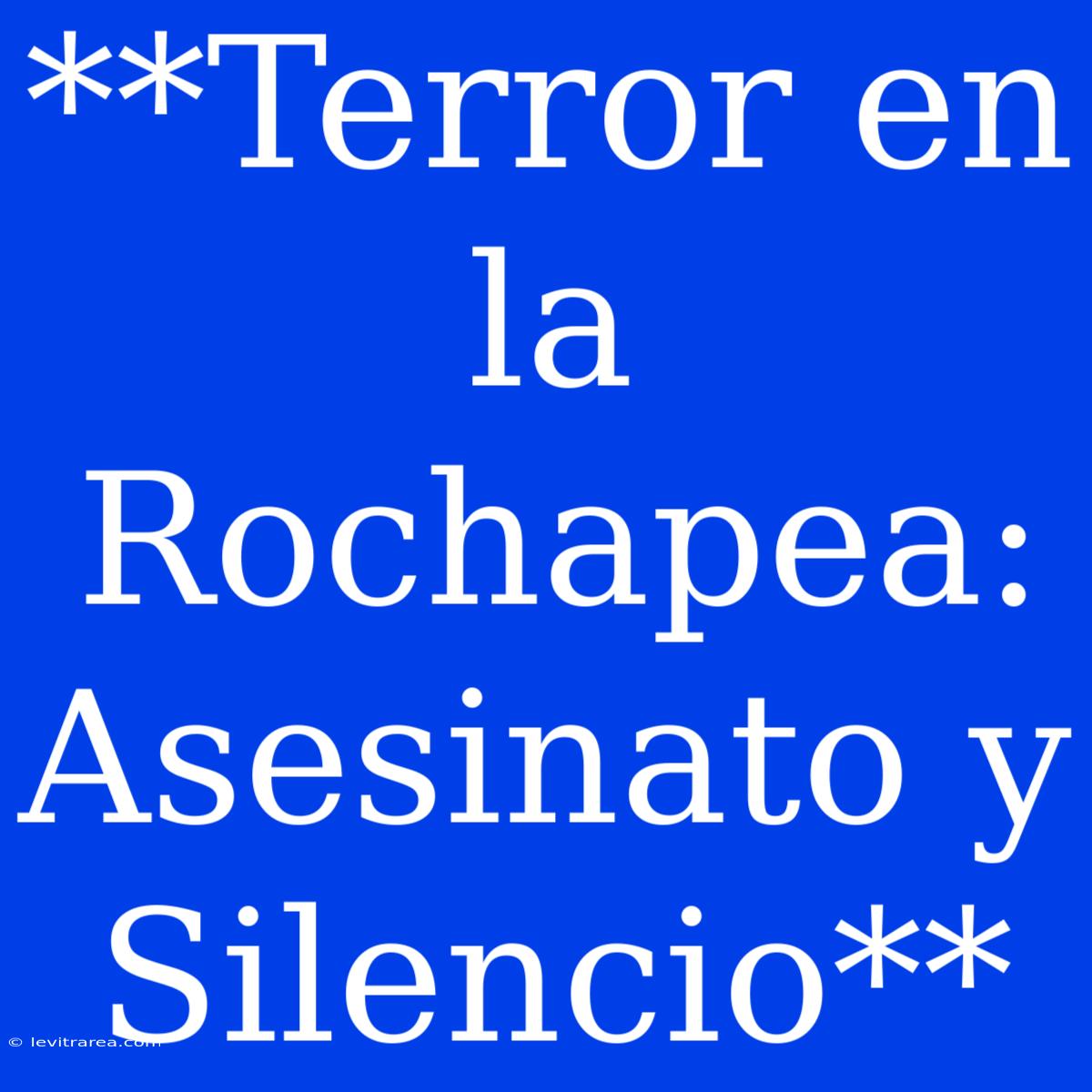 **Terror En La Rochapea: Asesinato Y Silencio**