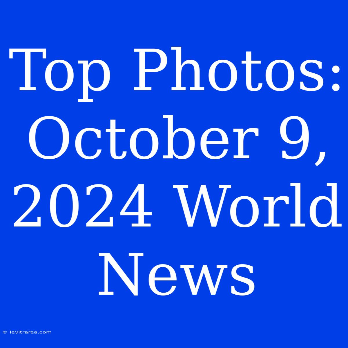 Top Photos: October 9, 2024 World News 