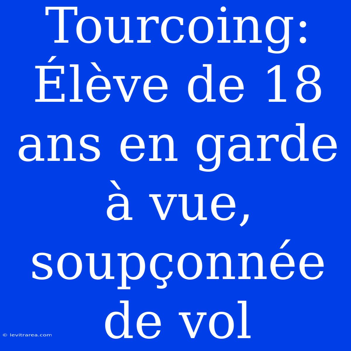 Tourcoing: Élève De 18 Ans En Garde À Vue, Soupçonnée De Vol